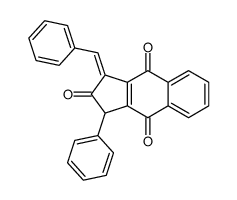3-benzylidene-1-phenyl-1H-cyclopenta[b]naphthalene-2,4,9-trione结构式