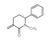 1-methyl-3-methylidene-6-phenyl-piperidin-2-one结构式