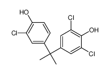 2,6-Dichloro-4-[2-(3-chloro-4-hydroxyphenyl)-2-propanyl]phenol结构式