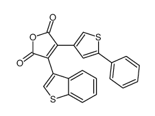 3-(1-benzothiophen-3-yl)-4-(5-phenylthiophen-3-yl)furan-2,5-dione结构式