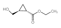 trans-Ethyl 2-(hydroxymethyl)-cyclopropanecarboxylate结构式