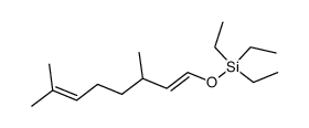 (1EZ)-3,7-dimethyl-1-triethylsilyloxyocta-1,6-diene结构式