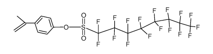 4-(prop-1-en-2-yl)phenyl 1,1,2,2,3,3,4,4,5,5,6,6,7,7,8,8,8-heptadecafluorooctane-1-sulfonate Structure