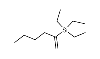 2-(triethylsilyl)-1-hexene Structure