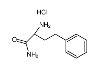 (RS)-homophenylalaninamide hydrochloride结构式