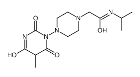 2-[4-(5-methyl-2,4,6-trioxo-1,3-diazinan-1-yl)piperazin-1-yl]-N-propan-2-ylacetamide结构式