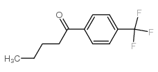 1-(4-三氟甲基苯基)-1-戊酮结构式