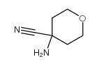 4-氨基四氢-2H-吡喃-4-甲腈结构式