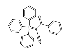 3-oxo-3-phenyl-2-(triphenyl-l5-phosphanylidene)propanenitrile结构式