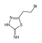 5-(2-Bromoethyl)-1,3,4-thiadiazol-2-amine结构式