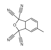5-methyl-3a,7a-dihydro-2-benzofuran-1,1,3,3-tetracarbonitrile结构式