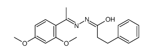 N-[1-(2,4-dimethoxyphenyl)ethylideneamino]-3-phenylpropanamide结构式