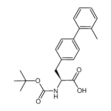 L-2-(BOC-AMINO)-3-(2'-METHYLBIPHENYL-4-YL)PROPANOIC ACID结构式