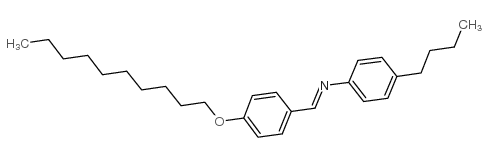 p-decyloxybenzylidene-p-butylaniline Structure