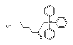 2-oxohexyl(triphenyl)phosphanium,chloride Structure