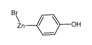 (4-hydroxyphenyl)zinc(II) bromide Structure
