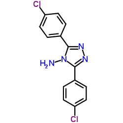 3,5-Bis(4-chlorophenyl)-4H-1,2,4-triazol-4-amine结构式