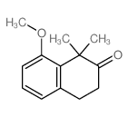 8-methoxy-1,1-dimethyl-tetralin-2-one structure