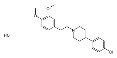 4-(4-chlorophenyl)-1-[2-(3,4-dimethoxyphenyl)ethyl]piperidine,hydrochloride结构式