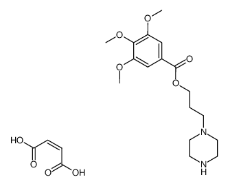 3,4,5-Trimethoxy-benzoic acid 3-piperazin-1-yl-propyl ester; compound with (Z)-but-2-enedioic acid结构式