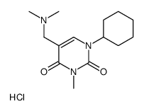 1-cyclohexyl-5-[(dimethylamino)methyl]-3-methylpyrimidine-2,4-dione,hydrochloride Structure