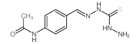 Carbonothioic dihydrazide, [[4-(acetylamino)phenyl]methylene]-(9CI)结构式