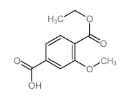 4-ethoxycarbonyl-3-methoxy-benzoic acid结构式