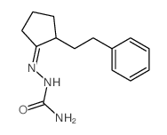 [(2-phenethylcyclopentylidene)amino]urea结构式