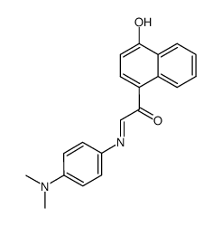 4-Hydroxy-1-naphthylglyoxal-p-dimethylaminoanil Structure