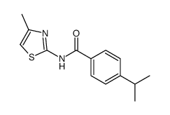 Benzamide, 4-(1-methylethyl)-N-(4-methyl-2-thiazolyl)- (9CI)结构式