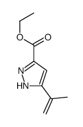 ethyl 3-prop-1-en-2-yl-1H-pyrazole-5-carboxylate Structure