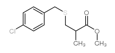 METHYL 3-(P-CHLOROBENZYLTHIO)ISOBUTYRATE结构式