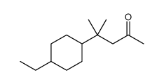 4-(4-ethylcyclohexyl)-4-methylpentan-2-one structure