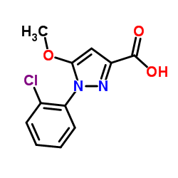 1-(2-Chlorophenyl)-5-methoxy-1H-pyrazole-3-carboxylic acid Structure