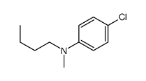N-butyl-4-chloro-N-methylaniline结构式