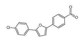 2-(4-chlorophenyl)-5-(4-nitrophenyl)furan Structure