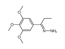 (1-(3,4,5-trimethoxyphenyl)propylidene)hydrazine Structure