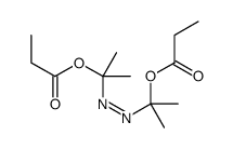 1,1'-azobis(1-methylethyl) dipropionate structure