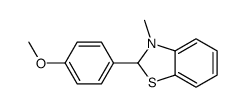 2-(4-methoxyphenyl)-3-methyl-2H-1,3-benzothiazole结构式