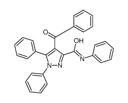 4-benzoyl-N,1,5-triphenylpyrazole-3-carboxamide Structure