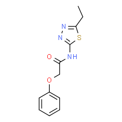 N-(5-Ethyl-1,3,4-thiadiazol-2-yl)-2-phenoxyacetamide结构式