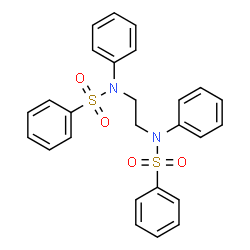 N,N'-1,2-Ethanediylbis(N-phenylbenzenesulfonamide)结构式