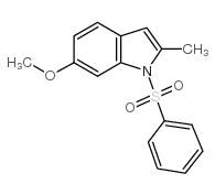 6-METHOXY-2-METHYL-1-(PHENYLSULFONYL)-1H-INDOLE结构式