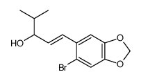 1-[2-Bromo-4,5-(methylenedioxy)phenyl]-4-methyl-1-penten-3-ol结构式