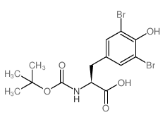 boc-tyr(3,5-br2)-oh Structure