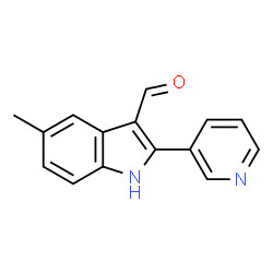 1H-Indole-3-carboxaldehyde,5-methyl-2-(3-pyridinyl)-(9CI)结构式