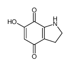 1H-Indole-4,7-dione,2,3-dihydro-6-hydroxy-(9CI) structure