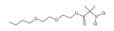 2-(2-n-butoxyethoxy)-ethyl-α-N,N-dichloroaminoisobutyrate Structure
