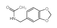 N-(benzo[1,3]dioxol-5-ylmethyl)acetamide structure