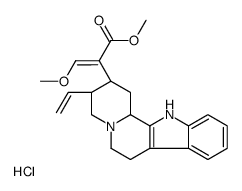 methyl (E)-2-[(2S,3R,12bS)-3-ethenyl-1,2,3,4,6,7,12,12b-octahydroindolo[2,3-a]quinolizin-2-yl]-3-methoxyprop-2-enoate,hydrochloride Structure